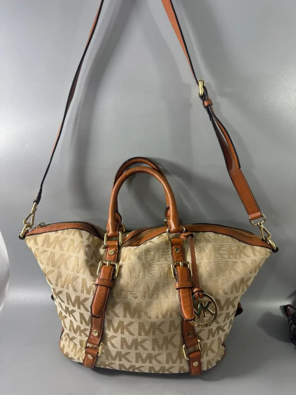 Michael Michael Kors Brown Bedford Satchel /Shoulder Bag